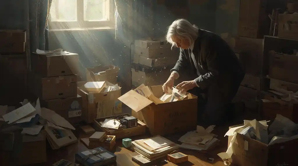 sorting through parents stuff